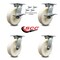 Service Caster 8 Inch Nylon Caster Set with Ball Bearing 4 Swivel Lock and 2 Brake SCC SCC-35S820-NYB-SLB-BSL-2-BSL-2 - alternate 7